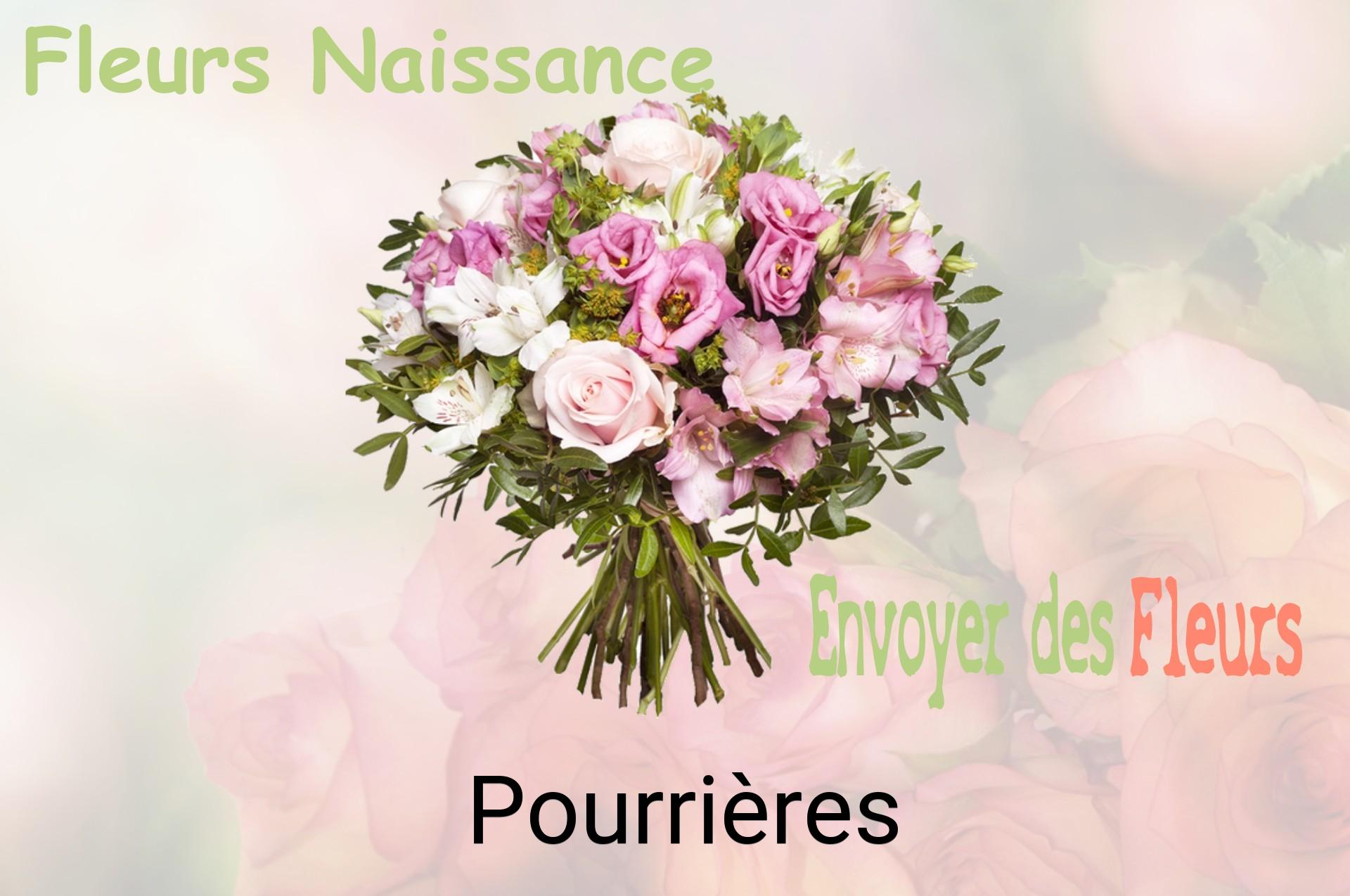Bouquet de fleurs de naissance livré à Pourrières